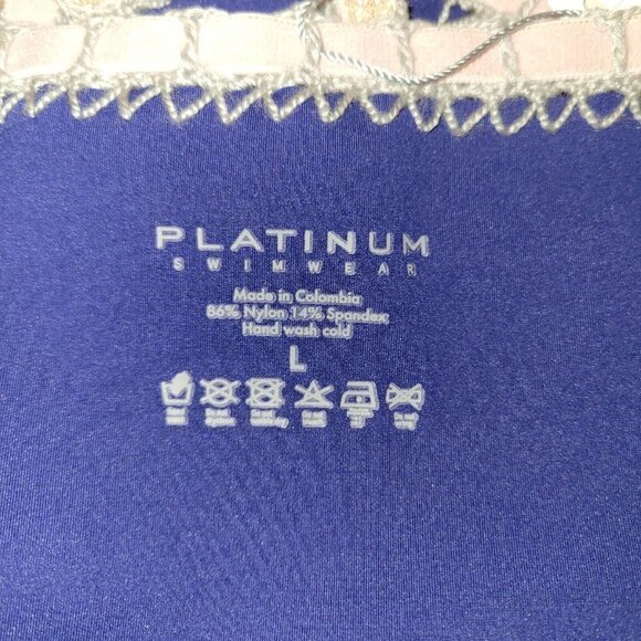 PLATINUM Stitched Scoop Bikini Bottoms.  Size Large.  NWT $88 - Picture 5 of 5